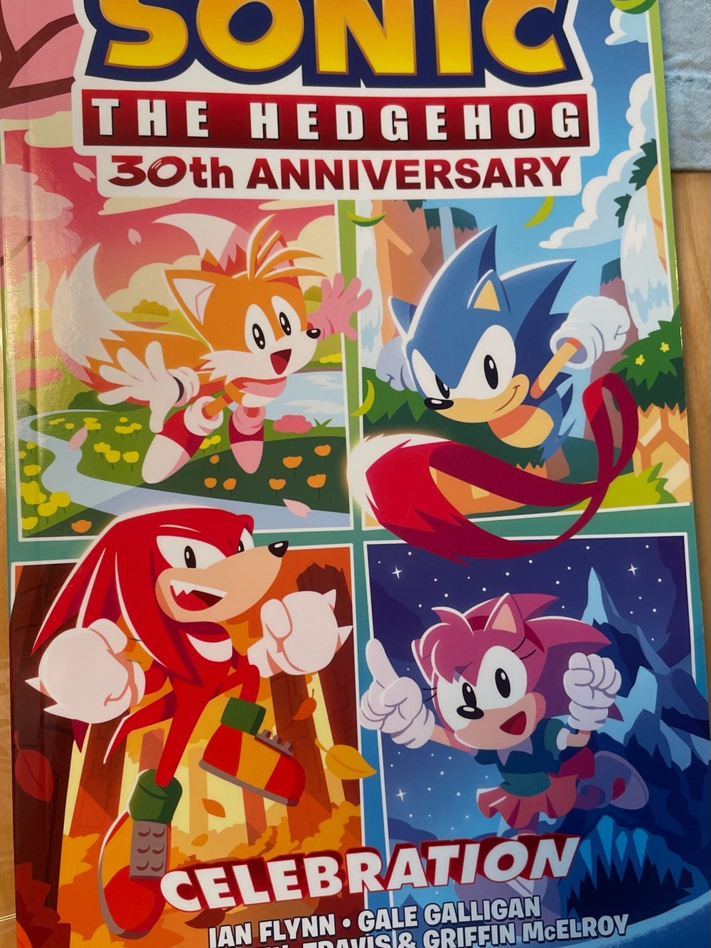 Sonic the Hedgehog 30th Anniversary Kids Tapestry - Multicolor comic book